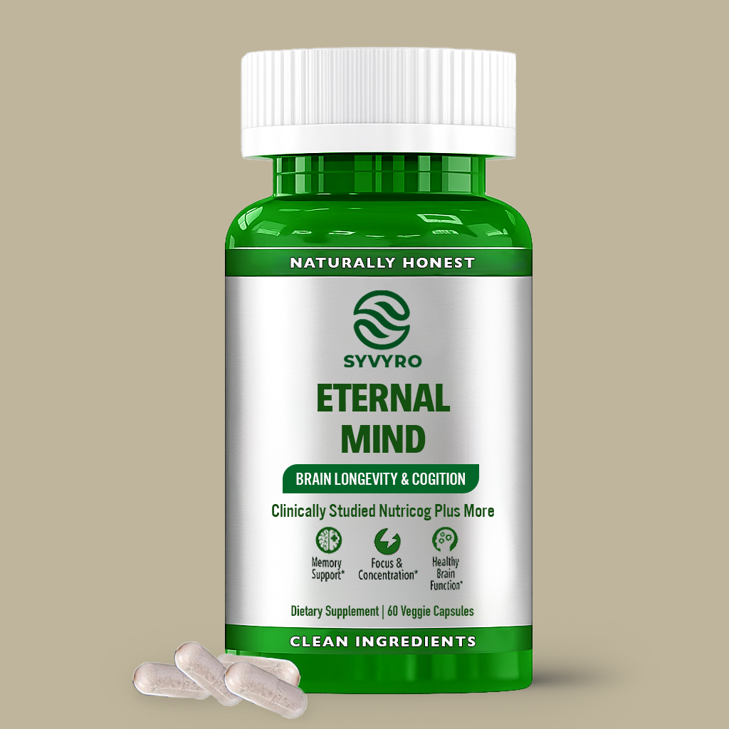 SYVYRO ETERNAL MIND® BRAIN HEALTH SUPPLEMENT FOR LONGEVITY AND COGNITION