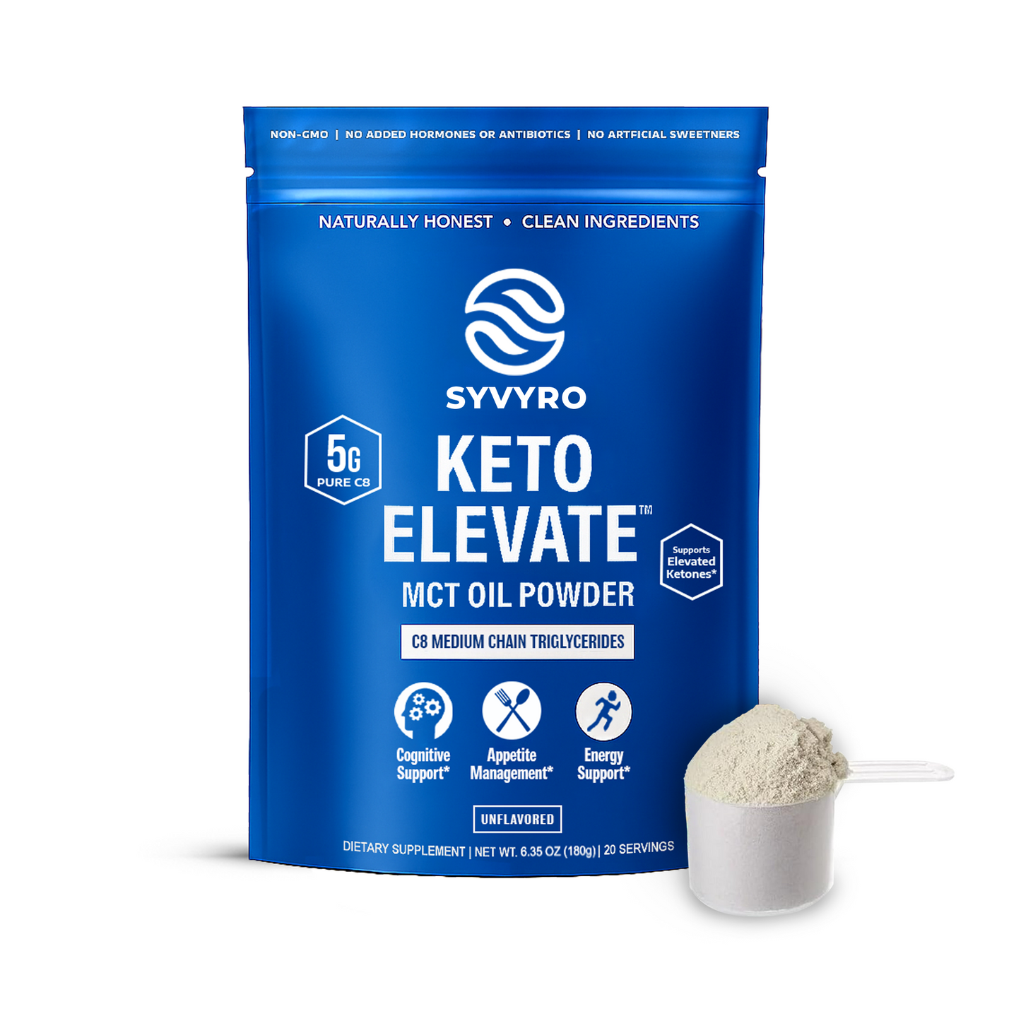 SYVYRO KETO ELEVATE™ C8 MCT OIL POWDER (3 Delicious Flavors)