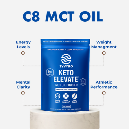 SYVYRO KETO ELEVATE™ C8 MCT OIL POWDER (3 Delicious Flavors)