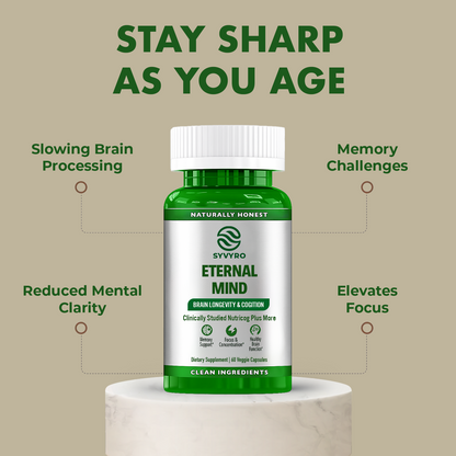SYVYRO ETERNAL MIND® BRAIN HEALTH SUPPLEMENT FOR LONGEVITY AND COGNITION