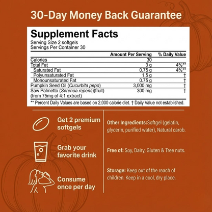 Zovost Pumpkin Seed Oil Softgels