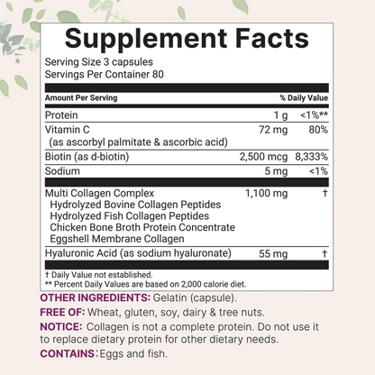Vitalix Multi Collagen Complex, 240 Capsules